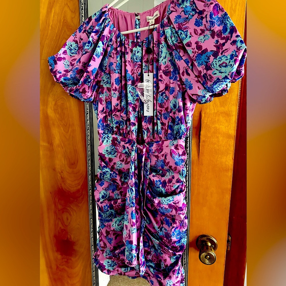 For Love and Lemons 80s style mini dress. New with Tags.